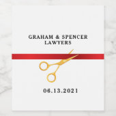 Grote opening wijn etiket (Enkel label)