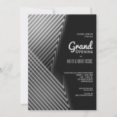 Grote opening Witte Neon Lichten Uitnodigingen (Voorkant)