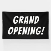 Grote opening zwart! Banner (Horizontaal)
