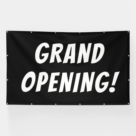 Grote opening zwart! Banner (Horizontaal)