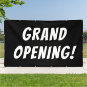 Grote opening zwart! Banner (Buitenkant)