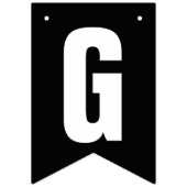 Grote opening zwart en wit Uw Logo hier Vlaggetjes (Tweede vlag)