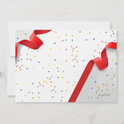 Grote openingsaankondiging kaart (Achterkant)