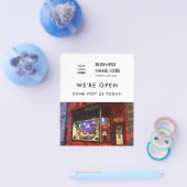 Grote openingsbakkerij Aangepaste foto Logo White Flyer (Enkel)