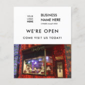 Grote openingsbakkerij Aangepaste foto Logo White Flyer (Voorkant)