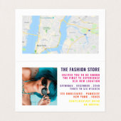 Grote openingsceremonie met fluiter met kaart/foto visitekaartje (Binnenkant ongevouwen)