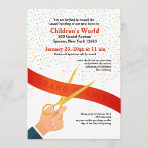 Grote Openingsuitnodiging Kaart