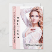 Grote optocht Autograph Kaart | Roos Gold Blush (Voorkant)