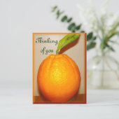 Grote Oranje ,Denken aan jou_ Briefkaart (Staand voorkant)
