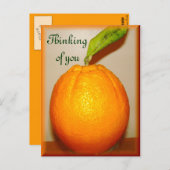 Grote Oranje ,Denken aan jou_ Briefkaart (Voorkant / Achterkant)