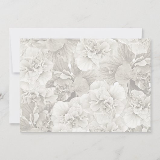 Grote Oranje Hibiscus Save the Date Aankondiging (Achterkant)