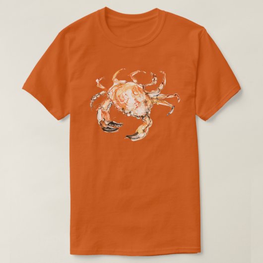 Grote Oranje krab 1 T-shirt (Design voorkant)