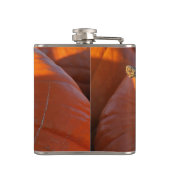 Grote Oranje Pompoen Heupfles (Achterkant)