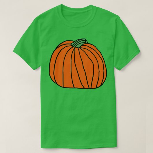 Grote Oranje pompoen T-shirt (Design voorkant)