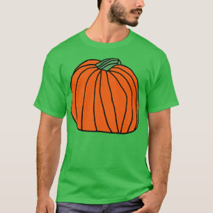 Grote Oranje pompoen T-shirt