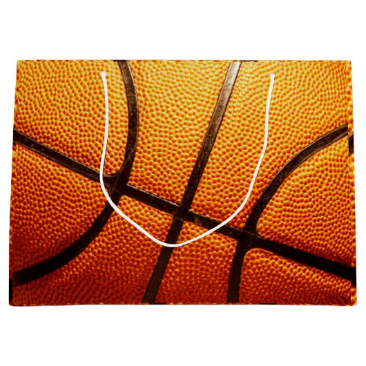 Grote Oranje Puistige Basketbal, Groot Cadeauzakje (Voorkant)