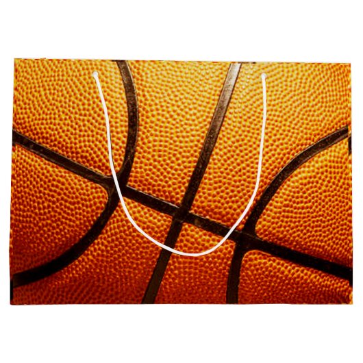 Grote Oranje Puistige Basketbal, Groot Cadeauzakje (Achterkant)