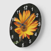 Grote Oranje ventilatorwandklok Klok (Hoek)