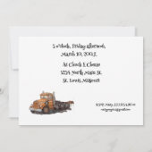 grote Oranje vrachtwagen Kaart (Achterkant)