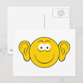 Grote Oren Gezicht Briefkaart (Voorkant / Achterkant)
