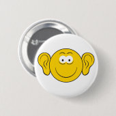 Grote Oren Gezicht Ronde Button 5,7 Cm (Voorkant /achterkant)