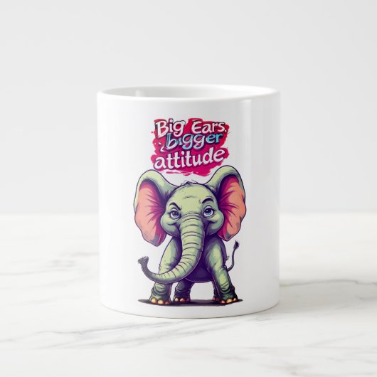 Grote oren, grotere houding koffiekop (Voorkant)