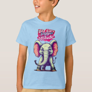Grote oren, grotere houding t-shirt