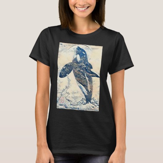 Grote Orka Wave T-shirt (Voorkant)