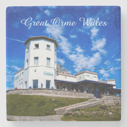 Grote Orme Wales. Stenen Onderzetter (Voorkant)