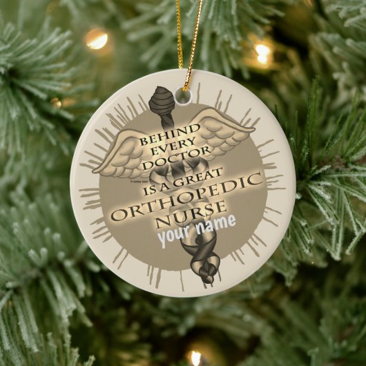 Grote orthopedische zuster keramisch ornament (Boom)