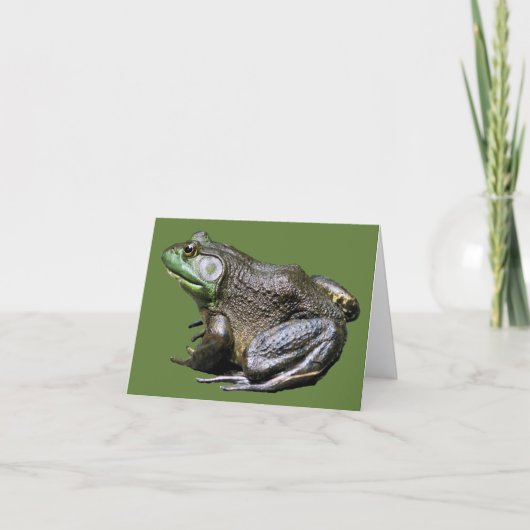 Grote Oude Brulkikker Natuurbericht Kaart (Voorkant)