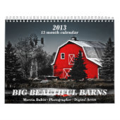 Grote oude landelijke schuren in 2013 kalender (Hoes)