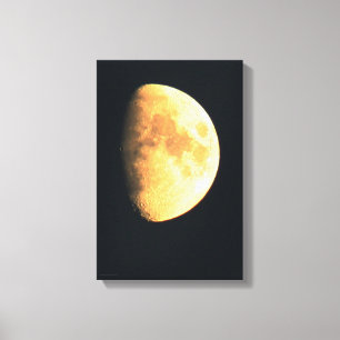 Grote Oude Maan 11x16.5 (27.5x41.25cm) waccna Canvas Afdruk