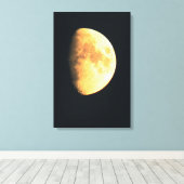 Grote Oude Maan 16x24 (40x60cm) waccna Canvas Afdruk (Insitu (Houten vloer))