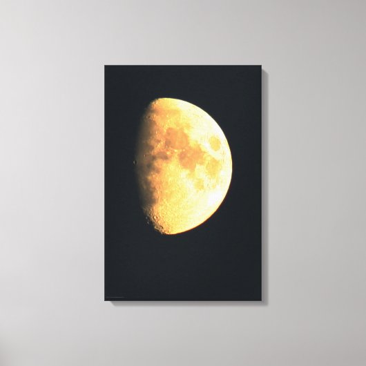 Grote Oude Maan 16x24 (40x60cm) waccna Canvas Afdruk (Voorkant)