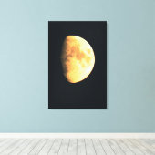 Grote Oude Maan 24x36 (60x90cm) waccna Canvas Afdruk (Insitu (Houten vloer))