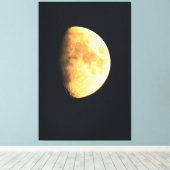 Grote Oude Maan 40x60 (100x150cm) waccnm Canvas Afdruk (Insitu (Houten vloer))