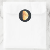 Grote oude maan stcanna ronde sticker (Tas)