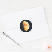 Grote oude maan stcanna ronde sticker (Envelop)