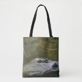 Grote oude stierkikker in vijver Natuur Tote Bag (Voorkant)