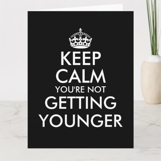 Grote, overgrootse, humoristische Birthday-kaart v Kaart (Voorkant)