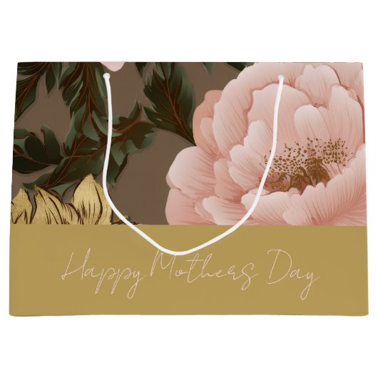Grote oversized bloem groot cadeauzakje (Voorkant)