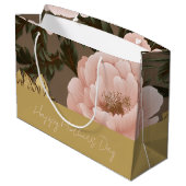 Grote oversized bloem groot cadeauzakje (Achterkant Gekanteld)