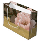 Grote oversized bloem groot cadeauzakje (Voorkant Gekanteld)