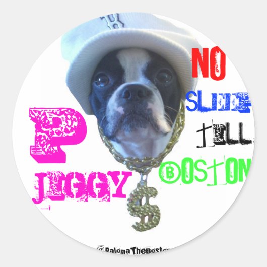 Grote P-Jiggy sticker! Ronde Sticker (Voorkant)