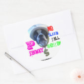 Grote P-Jiggy sticker! Ronde Sticker (Envelop)