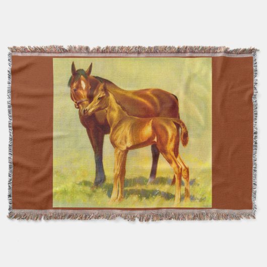 grote paard kleine paard deken (Voorkant)