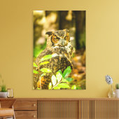 Grote paarden canvas afdruk (Insitu (Woonkamer))