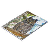 Grote paarden en kippen notitieboek (Linkerzijde)