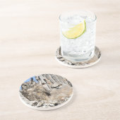 Grote paarden en konijnen zandsteen onderzetter (Zijkant)